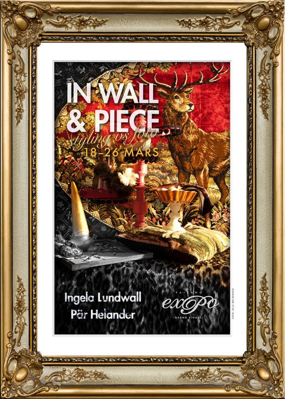 Affisch fotoutställning "In Wall & Piece"