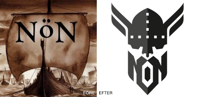 Norröner/NöN logo logotyp grafisk design e-game hoodie Norrköping