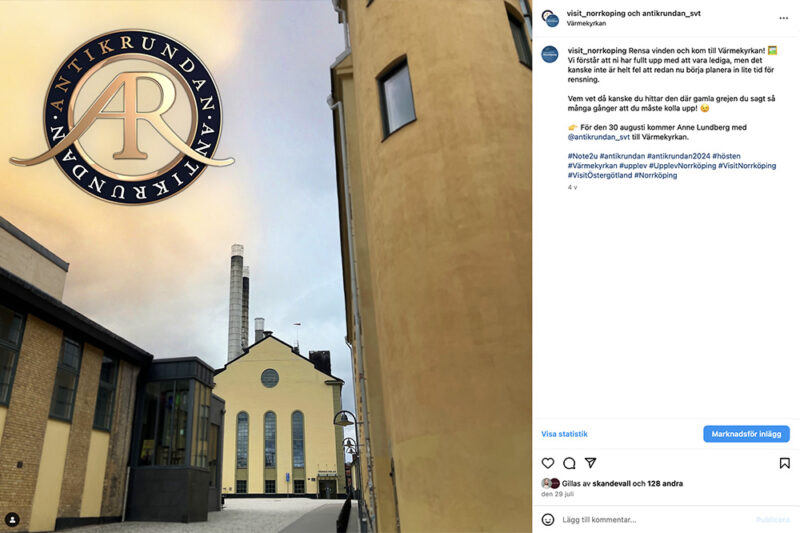 Antikrundan SVT Norrköping Värmekyrkan