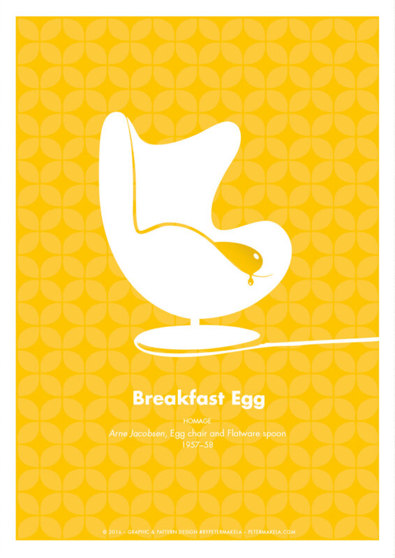 Breakfast Egg by Peter Mäkelä - Homage to Arne Jacobsen