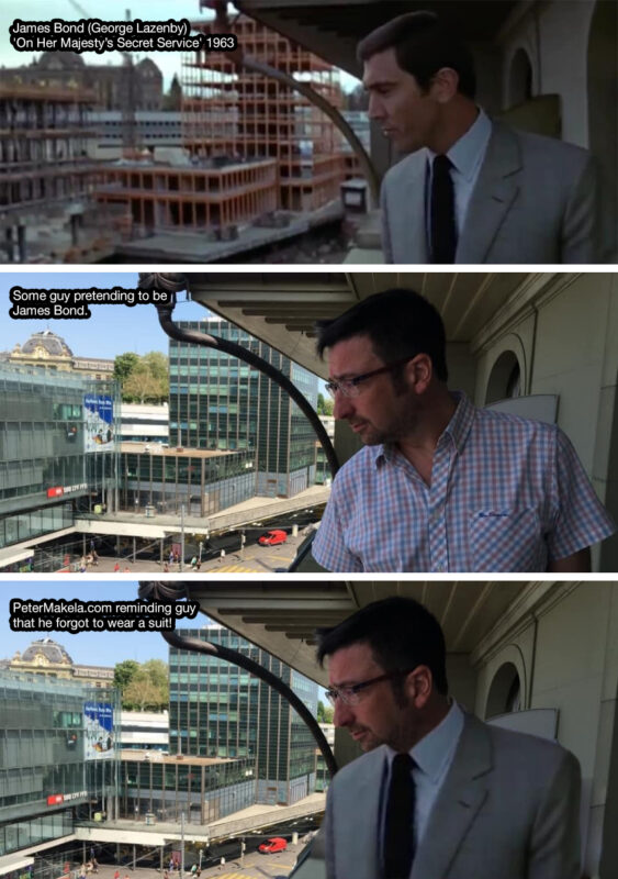 Historic Film Locations › Photoshop Fun - james bond on her majestys secret service