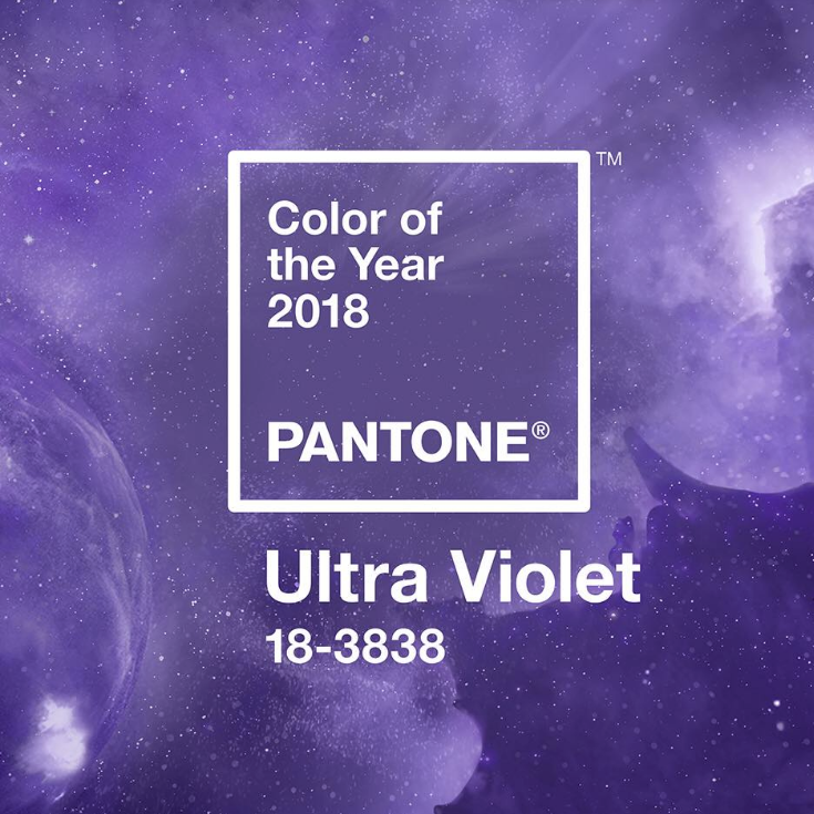 Pantone årets färg 2018 ultra violet